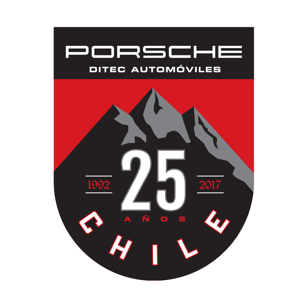 Porsche Chile Badge Red